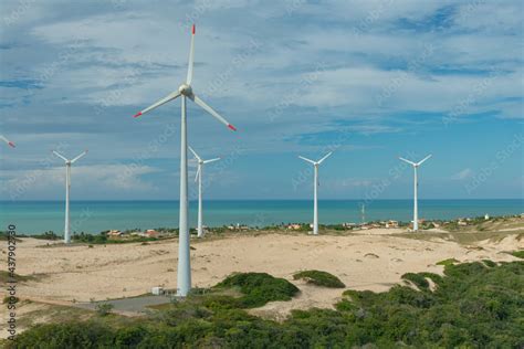 Foto De Parque E Lico No Cear Ventos Fortes E Constantes Tornam