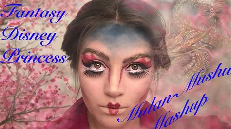 Mulan And Mushu Mashup Disney Princess Inspired Fantasy Makeup Tutorial