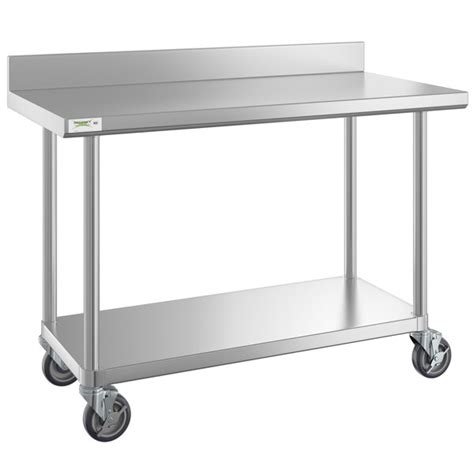 X Gauge Stainless Steel Commercial Work Table With