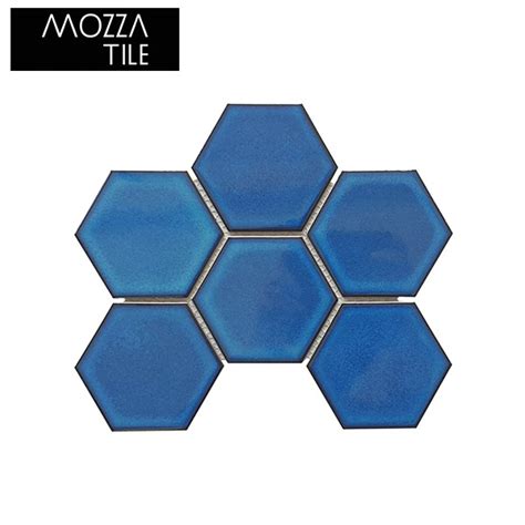 Jual Indahkeramik Mosaic Mozaic Mosaik Mozza Tile Hexa Grande Ocean