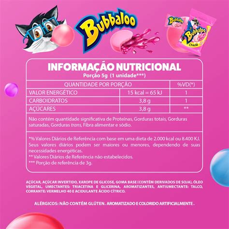 CHICLE BUBBALOO TUTTI FRUTI 300G 60UN Central Doces