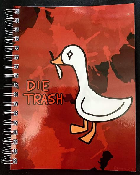 Die Trash Notebook Etsy