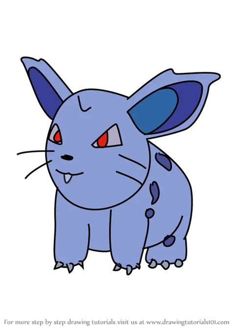 Learn How To Draw Nidoran Female From Pokemon Go Pokemon Go Step By