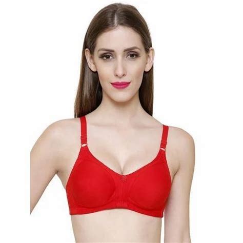 Red Plain Padded Bra Size 32b At Rs 110piece In Delhi Id 17345450330