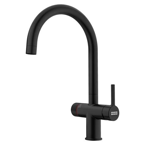 Franke Maris Water Hub Matt Black Swan Neck In Boiling Water