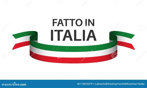 Hecho En Italia En El De Lengua Italiana Fatto En Italia Ilustraci N