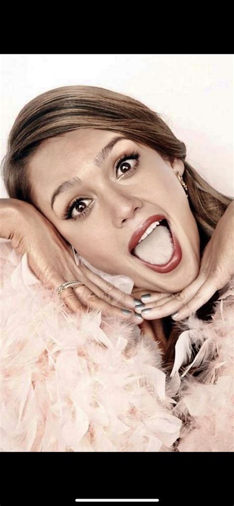 Jessica Alba very white tongue : r/whitetonguefetish