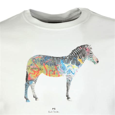 Ps Paul Smith Zebra Print Tee Oxygen Clothing