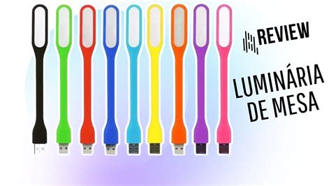 Review Mini Luminária De Led Flexível USB Colorida Portátil Abajur