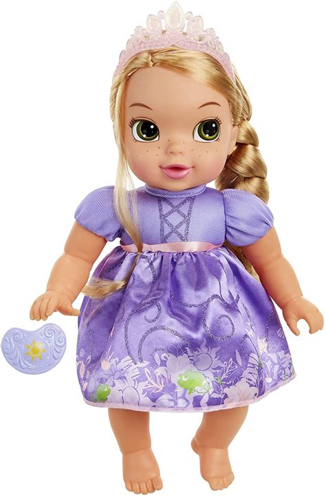 Disney Princess Deluxe Baby Rapunzel Doll with Pacifier Baby Doll Toy ...