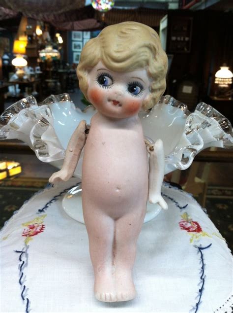 Vintage Kewpie Doll Flapper Girl Bisque Porcelain Made In Japan