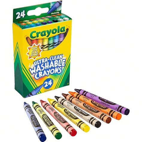 Crayola Washable Crayons 24 Count Shein Usa