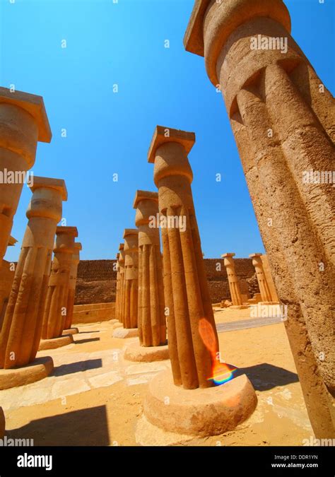 Tomb Of Horemheb New Archaeological Discoveries Saqqara Egypt Stock