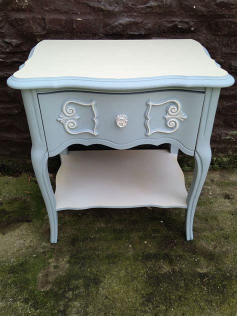 French Provincial Side Table Refinished In Annie Sloan Chalk Paint