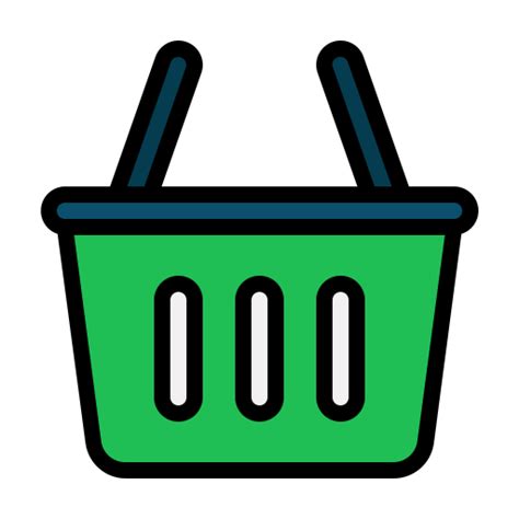 Icono De Cesta De La Compra Generic Outline Color