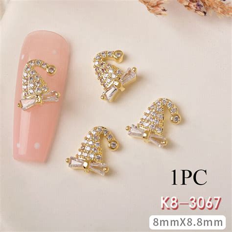 Breloques Pour Nail Art S Rie De No L Pendentif De Luxe En Alliage De