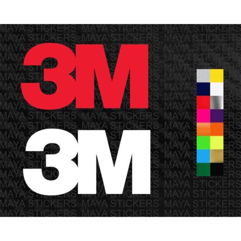 3M logo stickers in custom colors and sizes