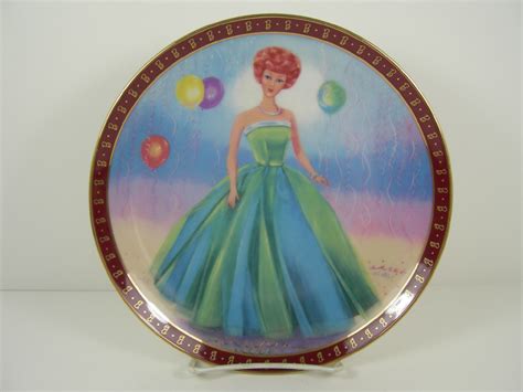 Barbie Plates High Fashion Barbie Collection Danbury Mint Set Of 8