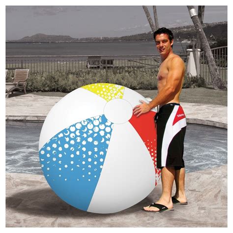 60-inch Giant Beach Ball | Beach ball, Inflatable pool floats, Play ball