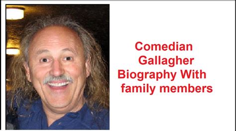 Comedian Gallagher Biography With family members - SARKARI LIBRARY