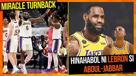 ANG PAGBABALIK NG MGA LAKERS AT LEBRON NA MALAPIT SA ISANG HISTORICAL