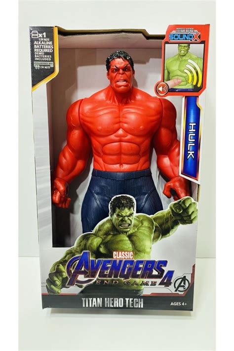 AVENGERS The Hulk Kırmızı Renk Red Hulk Işıklı Sesli Figür Kahraman