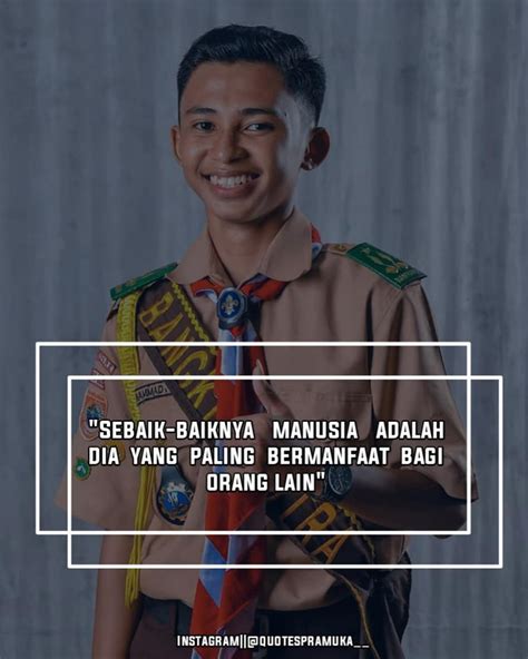 motto hidup anak pramuka tumbuhkan rasa kebersamaan