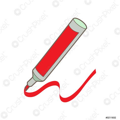 Red Marker Icon In Cartoon Style Stock Vector 3211832 Crushpixel