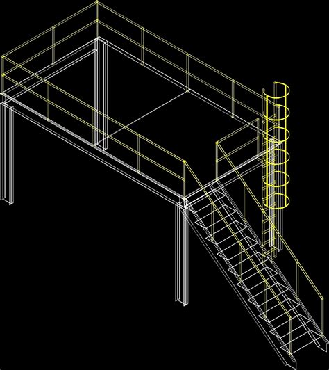 Mezzanine 3D DWG Model For AutoCAD Designs CAD