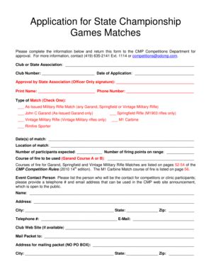 Fillable Online Application To Sanction A Gsm State Championship Fax