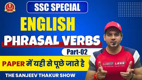 SSC English Pharasal Verbs 02 Practice Batch For Ssc Cgl Ssc Cgl