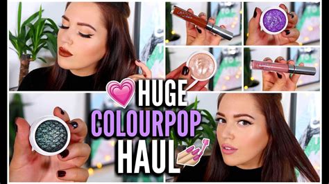 Huge Colourpop Haul Lip Swatches Youtube