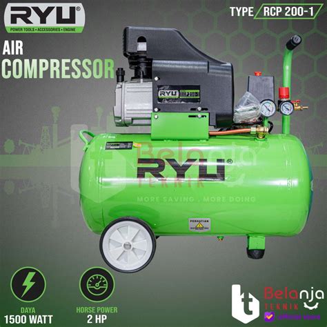 Jual Ryu Air Kompressor Rcp Kompresor Angin Tekiro Rcp Hp