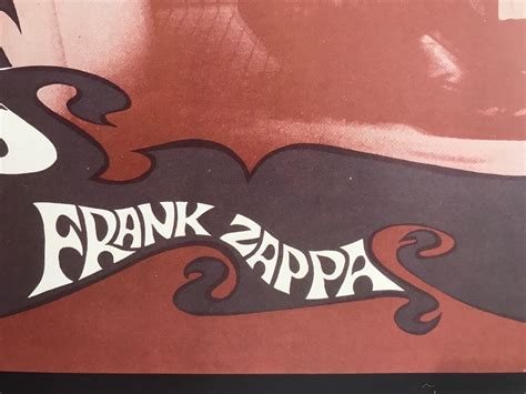 Frank Zappa Zappa Krappa Original Official Toilet Poster Music Etsy