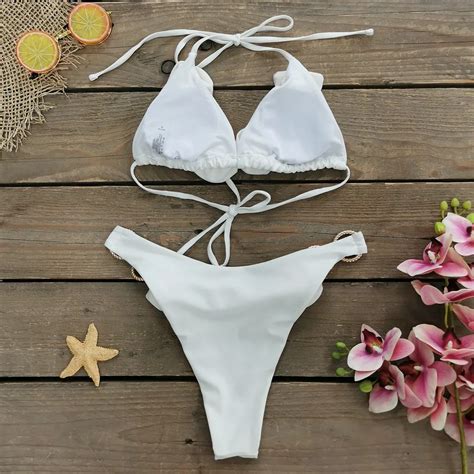 2024 New Sexy 3d Flower Bikini Set Brazilian Biquini Low Waist Swimwear