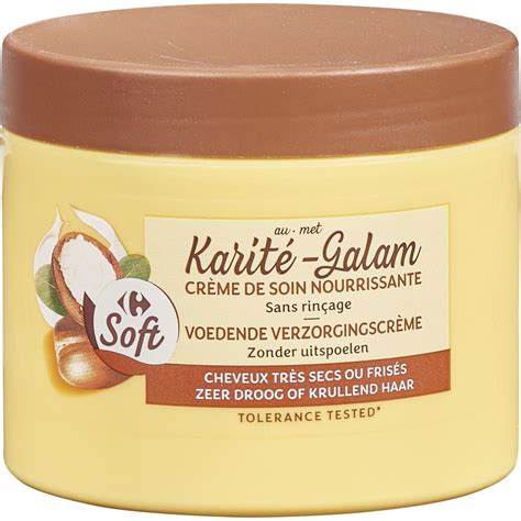 Crème de soin nourrissante sans rinçage CARREFOUR SOFT le pot de