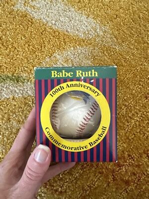 BABE RUTH TH Anniversary Commemorative SIGNATURE BASEBALL ORIGINAL BOX EBay