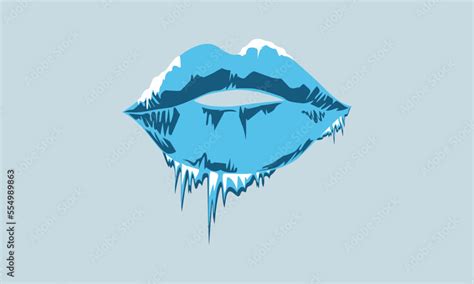 Female Lips Dripping Isolated Vector Stock Vector Adobe Stock