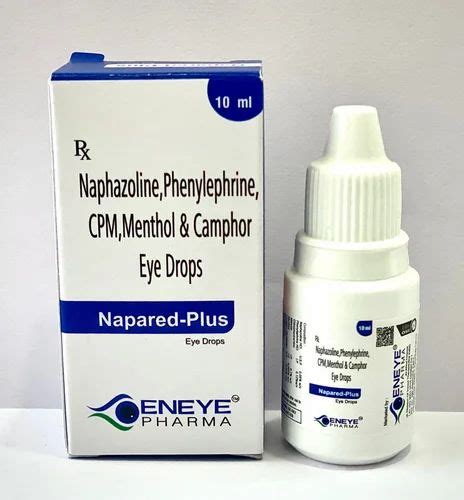 Napared Plus Naphazoline Eye Drops 10 Ml Packaging Size Dropper At Rs 80piece In Baddi