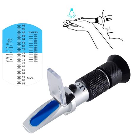 Honey Refractometer With Atc Refractometer For Honey Moisturebrix And