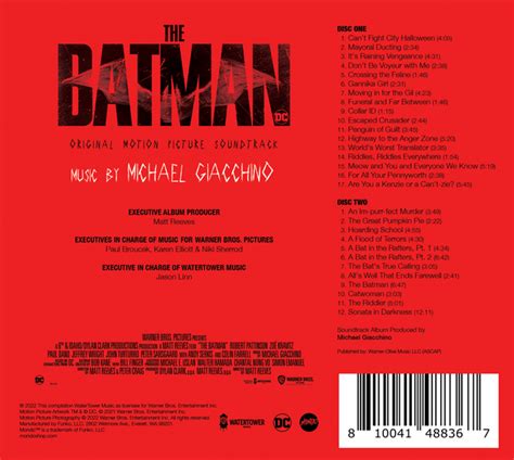 The Batman - Original Motion Picture Soundtrack 2XCD – Mondo