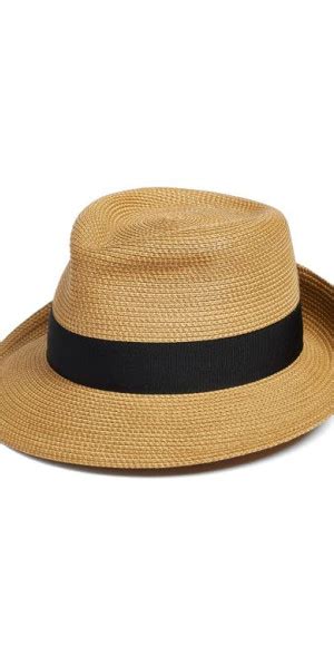 Eric Javits Classic Squishee Straw Packable Fedora Sun Hat In Natural