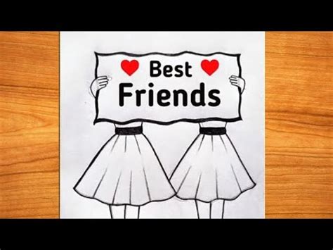 friend pencil sketch step  step  easy art