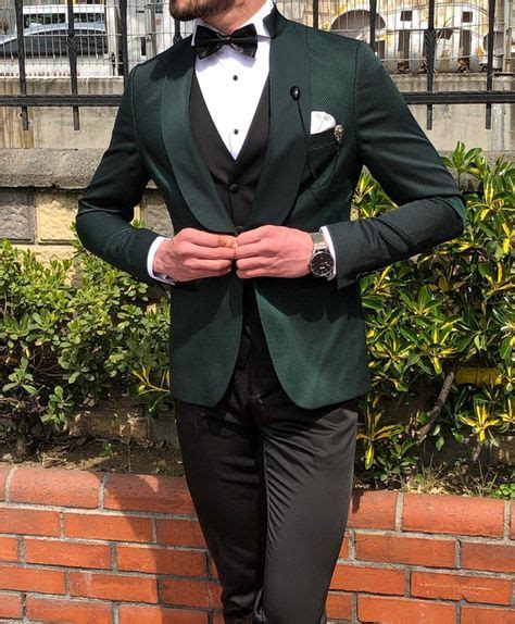 Buy Green Slim Fit Tuxedo By GentWith With Free Shipping In 2020