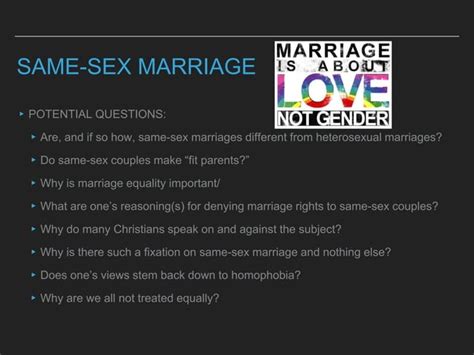 Same Sex Marriage Ppt