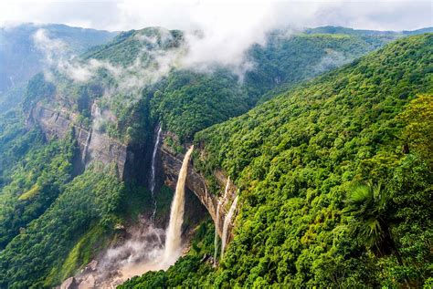 Nohkalikai Waterfalls Cherrapunjee Timings Entry Fees Location Facts