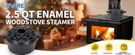 1more Wood Stove Steamer Wood Stove Humidifier Cast Iron