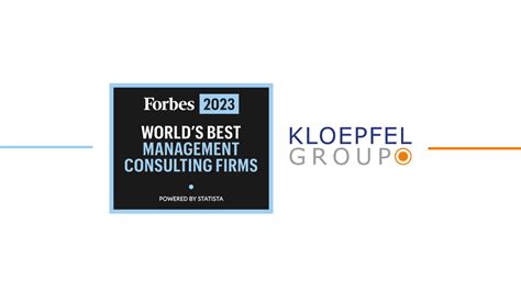 Forbes World´s Best Management Consulting Firms 2023 Kloepfel Magazin