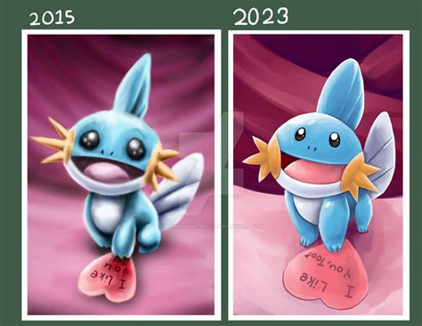 Draw it again Mudkip valentine by BlueKnightGirl on DeviantArt