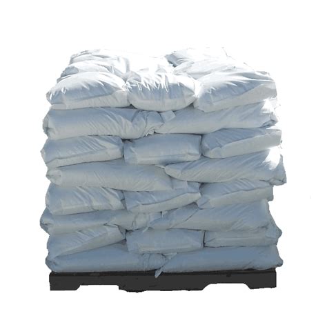 White Rock Salt Kg Pallet Bags Tail Lift Offload Salt Merchant